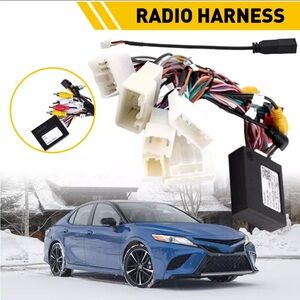 Car Stereo Radio Power Harness Cable Wire Adapter Support JBL AMP For Toyota